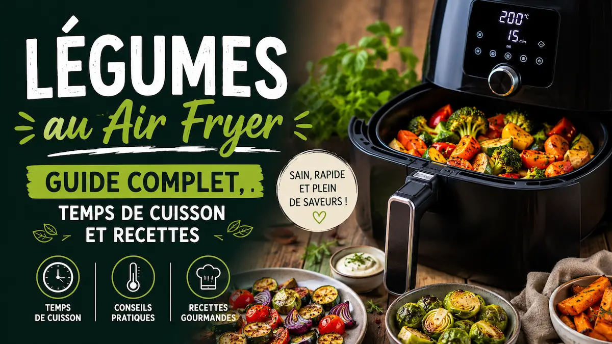 Légumes au Air Fryer : Guide complet, temps de cuisson et recettes