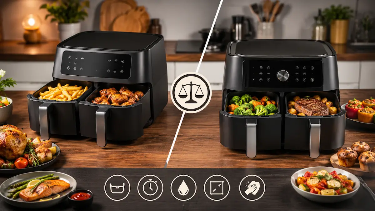 Air fryer 2 compartiments