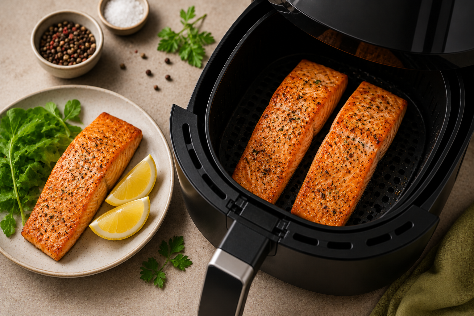 Saumon airfryer