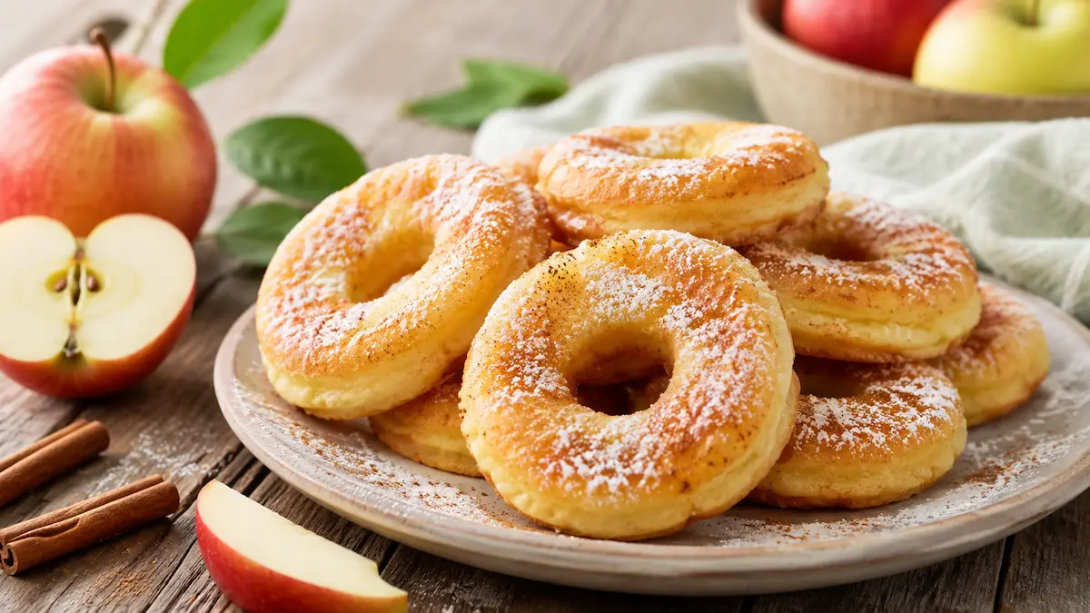 Beignets aux pommes légers à l'Air Fryer