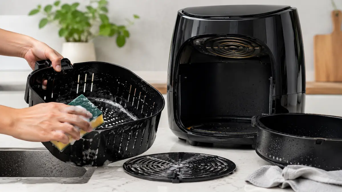 Comment nettoyer son Air Fryer : guide complet (panier, résistance, odeurs)