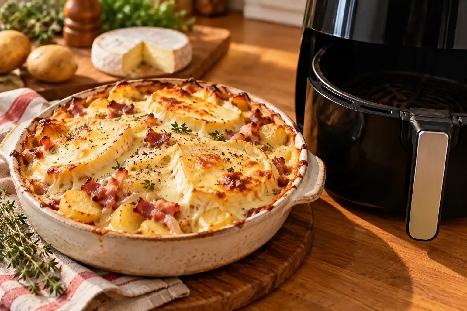 TARTIFLETTE À L'AIR FRYER